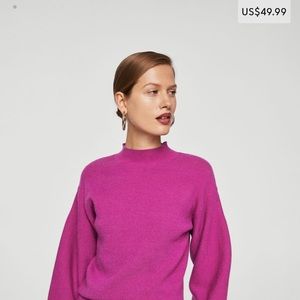 NWT MANGO SWEATER FUSCIA